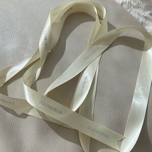 Mikimoto Cream Hair Ribbon